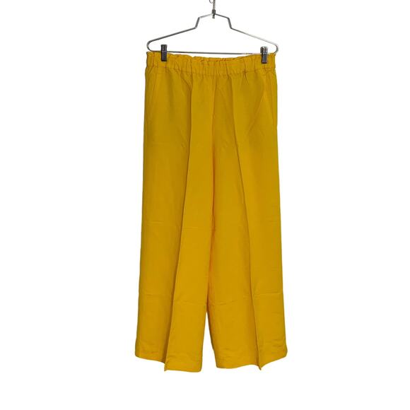 NWT Ann Taylor The Pull On Palazzo‎ Pant in Linen- Solarium Sun - Picture 1 of 5